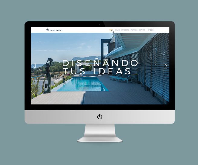 arquifach branding web design project